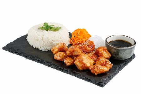 Цыпленок в медово-остром соусе