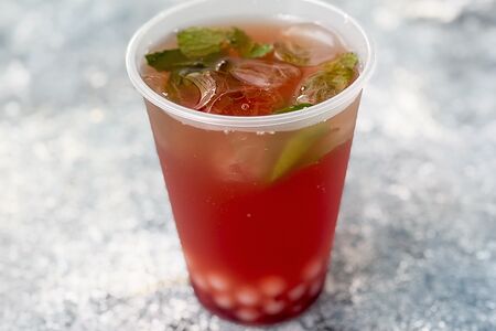 Бабл Ти Чай Малина-личи с джус боллами