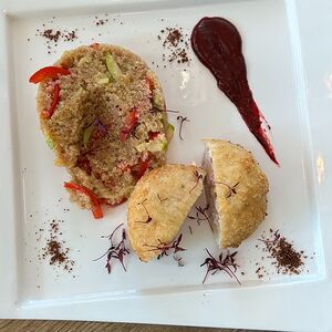 Кордон блю из курицы с киноа