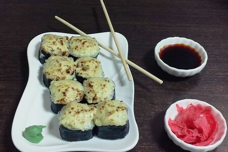 Ролл Цезарь с копченой курочкой 