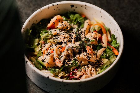 Салат с морепродуктами