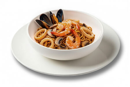 Удон с морепродуктами