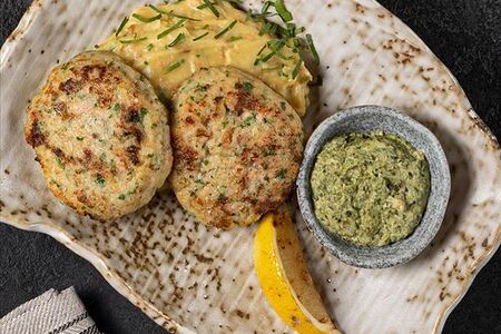 Рыбные Котлеты с пюре