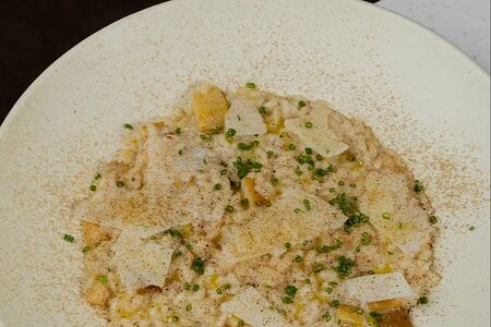 Ризотто с белыми грибами и сыром пармезан