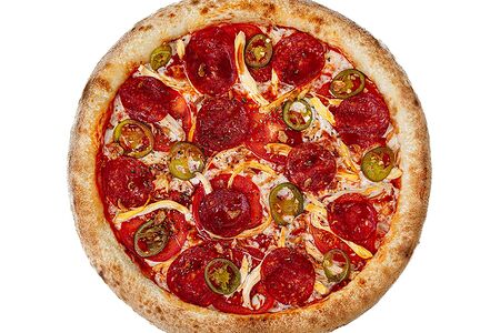 С копченой курочкой, пеперони и халапеньо