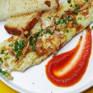 С сыром глазунья