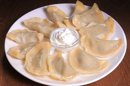 Вареники с грибами и картофелем