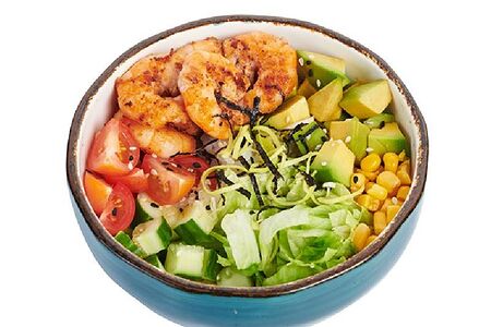 Поке с тигровыми креветками