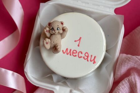 Бенто-торт детский с мишкой для девочки