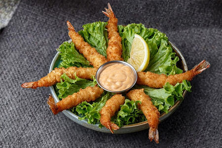 Креветки в темпуре