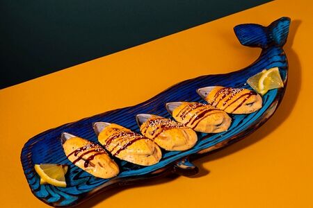 Запеченные мидии