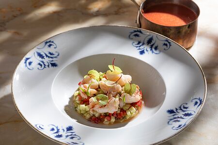 Гаспачо с креветками