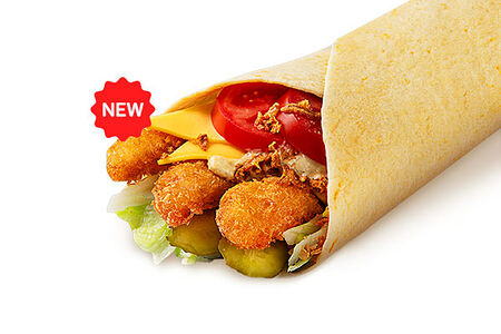 Тортилья с креветкой темпура