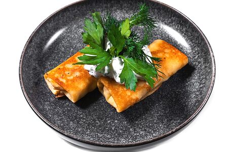 Блины с куриными потрошками