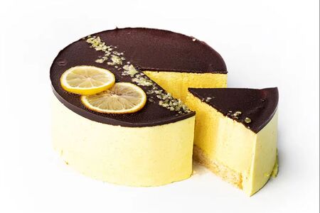 Торт Птичье молоко лимонное