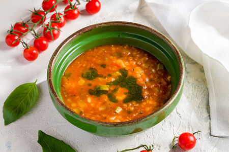 Густой овощной чаудер из духовки