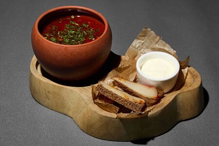 Борщ с томленой говядиной