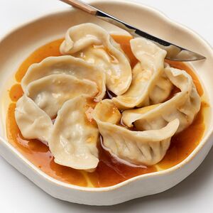 Гедза с креветкой и мидиями