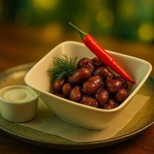 Куриные сердечки чили