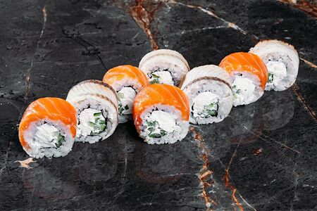 Лосось угорь микс