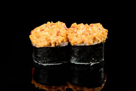 Острый ролл с крабовой палочкой