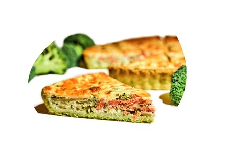 Киш с форелью