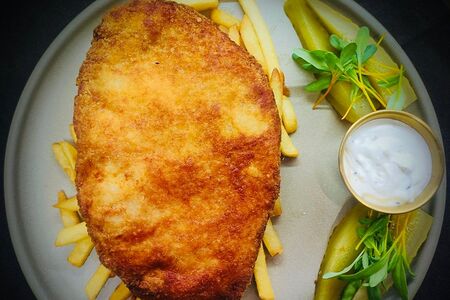 Шницель Датский с фри