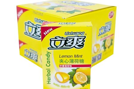 Леденцы с натуральным ментолом Lishuang со вкусом лимона