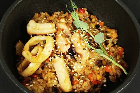 Рис с морепродуктами