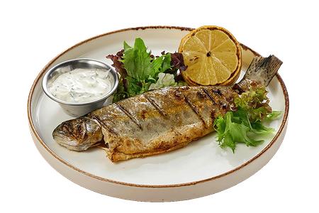 Форель Радужная на гриле