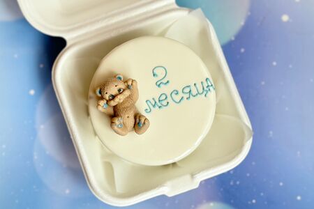  Бенто-торт детский с мишкой для мальчика