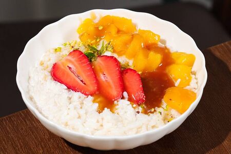 Рисовая каша с манго