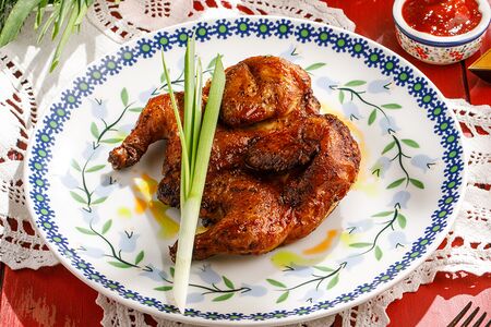 Цыплёнок табака с домашней аджикой