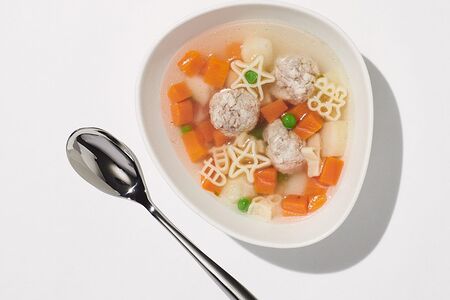 С фрикадельками из индейки