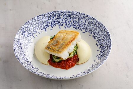 Судак с картофельным пюре