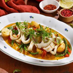 Командорский кальмар на гриле