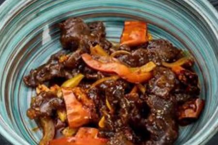 Печень в соевом соусе