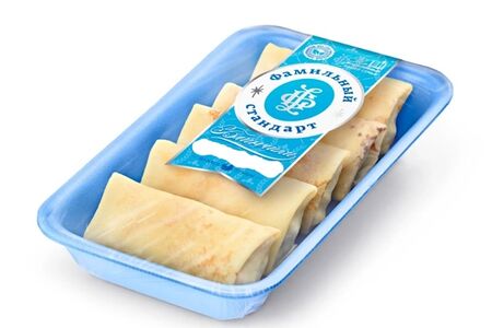 Блинчики с куриным фаршем и и рисом быстрозамороженные