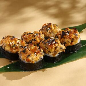 Запеченный ролл с мидиями