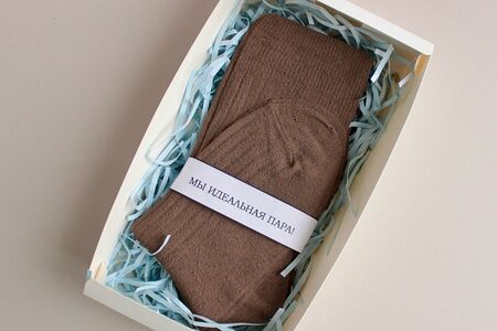 Шоколадная плитка Носки Мы идеальная пара