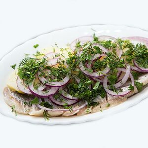 Селедочка с отварным картофелем