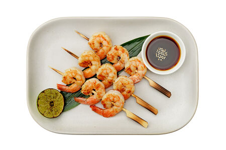 Шашлычки из креветок (130/40/50/1/1 гр)