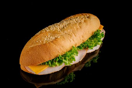 Сэндвич с ветчиной и сыром