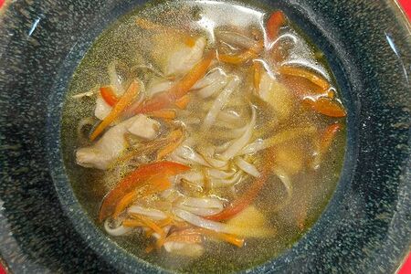 Суп куриный с удоном 