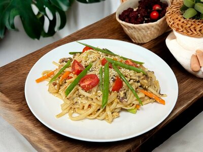 Лапша с морепродуктами