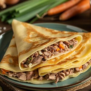 Блинчики с куриными потрошками