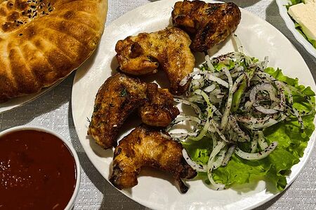 Шашлык из куриных крылышек 