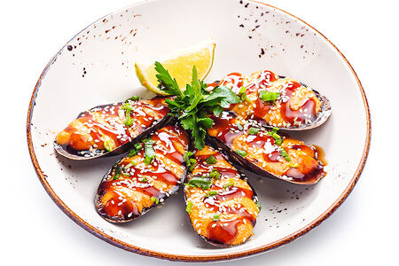 Мидии запечённые