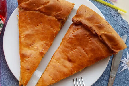 Закрытая пицца Кальцоне с курицей (кусочек)