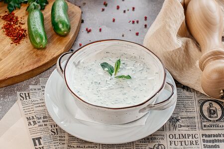 Суп из домашнего катыка Овдух